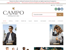Tablet Screenshot of campomoda.it